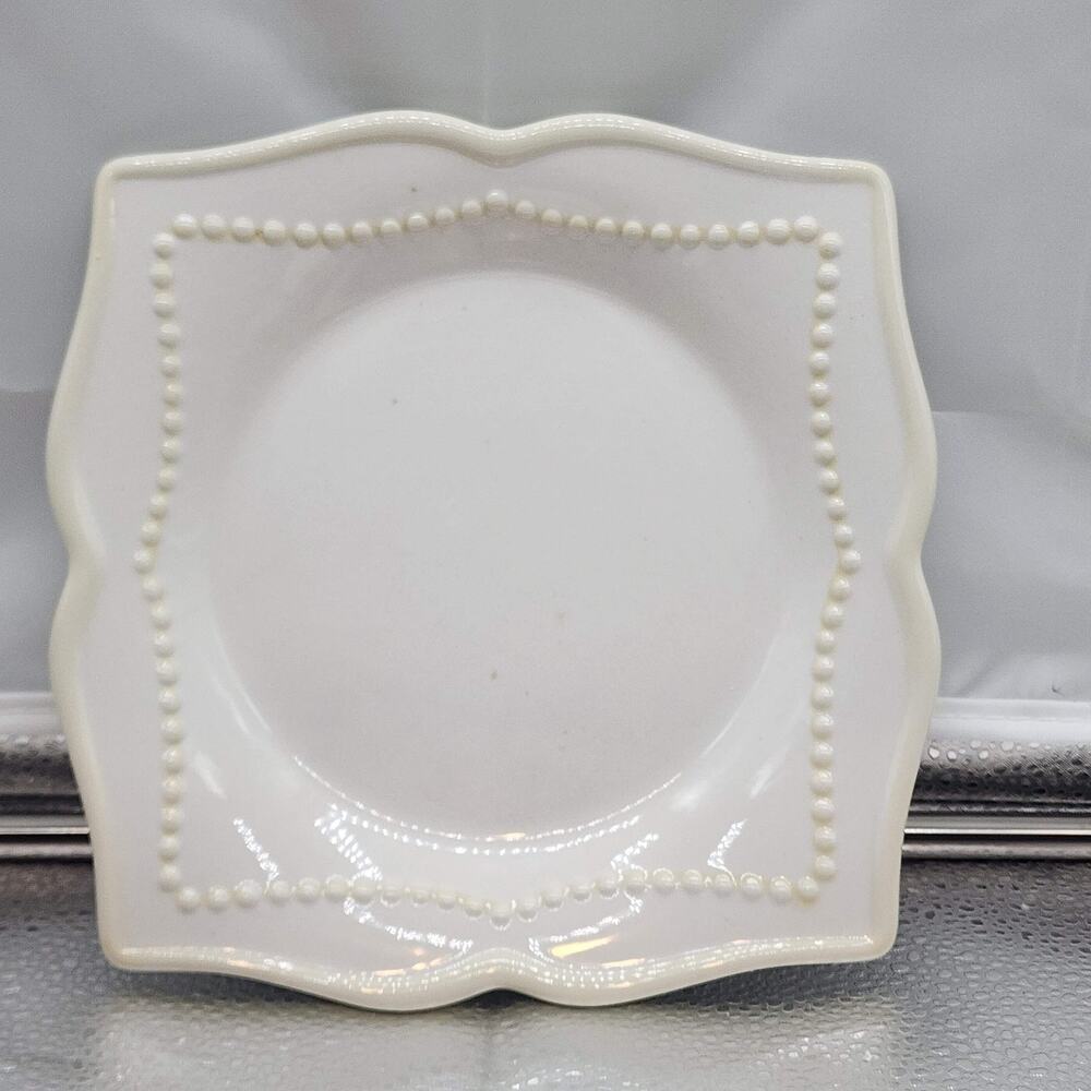 SET OF 4 PRINCESS HOUSE PAVILLION SQUARE SALAD PLATES 8"